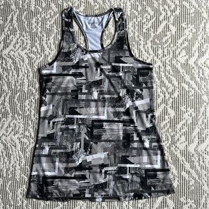 Reebok Patterned Racerback Workout Tank Top